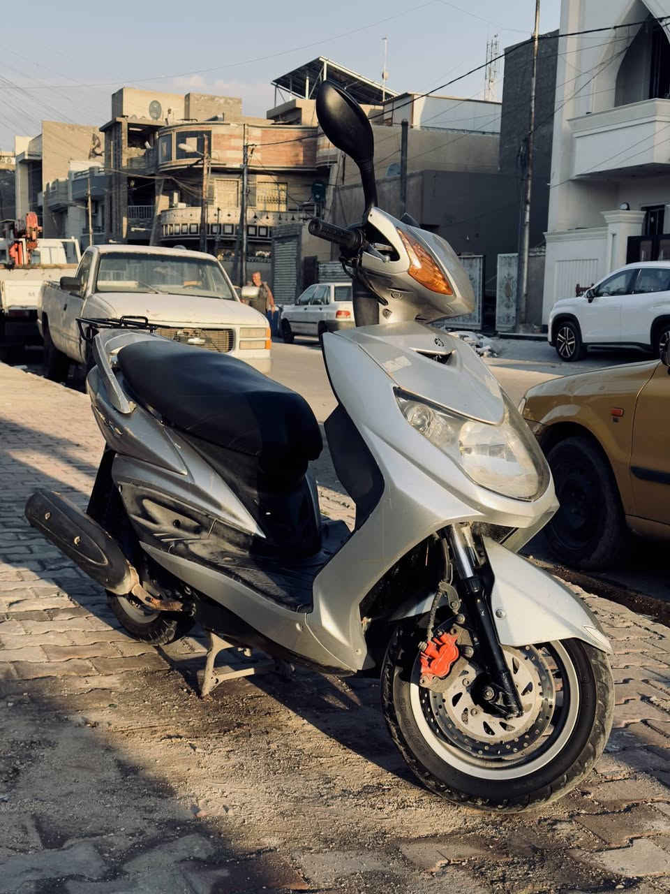 سلام عليكم
سكنس فحل ياباني نوزل خطين قبق نفخ دراجة نضيفة وحلوة ومرتبة معدل 120 شغل وطلع كهربائيات ضفيرة مكينة ابلاد ماملعوب بيهن مكينة مامفتوحة ابلادية دراجة نضيفة تايرات جدد سعر 750 وبيهة مجال للطيبين مكاني بغداد الشعب 
للستفسار *********** 
واني خادم
