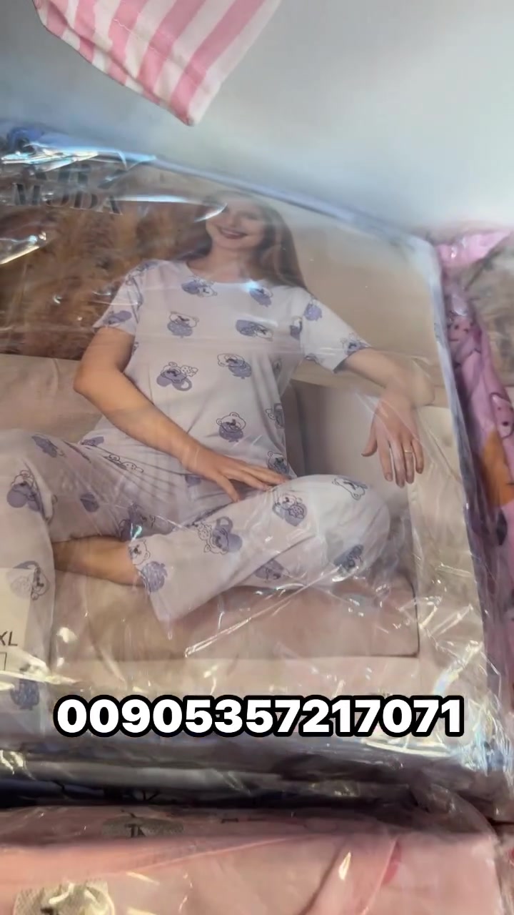 بيجاما نسائي 
نوع القماش فيسكون
سيري اربع قطع M L XL XXL
الشحن من اسطنبول 
البيع جملة فقط

Women's pyjamas
Fabric type Viscon
Four-piece serry, M L XL XXL
Shipping from Istanbul
Wholesale only
📞00905357217071
 #fashion #pijama #جملة #ملابس #بيجامات #تجارة


**إذا كنت صاحب هذا الإعلان وتريد حذفه لأي سبب، رجاءا أرسل رسالة إلى الدعم الفني**