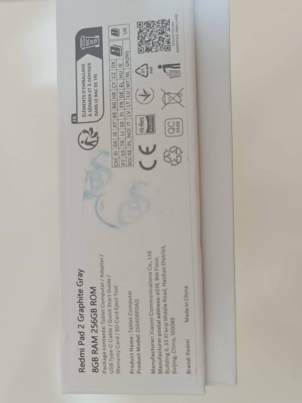 Redmi pad 2
نسخة 256 GB 

اللون الرصاصي

يجي هو وشاحنته وياه

استخدام شهر وقليل 

سعرة حاليا بالسوك 350 

ابيعة ب 320 الف 

مكاني مجمع ابو تراب السكني

الرقم للتواصل على الواتساب : ***********
