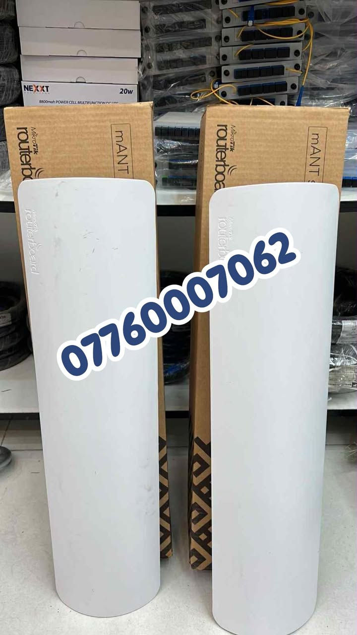 🚀 MikroTik mANT – Sector Antenna
الحل المثالي لبث الإنترنت من الأبراج بثبات وقوة عالية

أنتينا قطاعية مخصصة لمشاريع WISP، مصممة لتوزيع الإنترنت للمشتركين بكفاءة وأداء يعتمد عليه.

🔹 يعمل على تردد 5GHz
🔹 زاوية تغطية واسعة تصل إلى 120°
🔹 متوافق مع أجهزة الراديو مثل BaseBox 5
🔹 إشارة قوية وثبات عالي حتى مع الضغط
🔹 استخدام خارجي وتحمل كامل للظروف الجوية القاسية

📌 باختصار:
بث برج نظيف يوصل الإشارة مباشرة لبيوت المشتركين بدون ضعف أو تقطيع.

📢 عرض خاص – القطع الأخيرة – لا تفوّت الفرصة

📞 للاستفسار أو الطلب:
مراسلة الصفحة أو الاتصال***********

🚚 توصيل إلى بغداد وجميع المحافظات 🇮🇶

—
