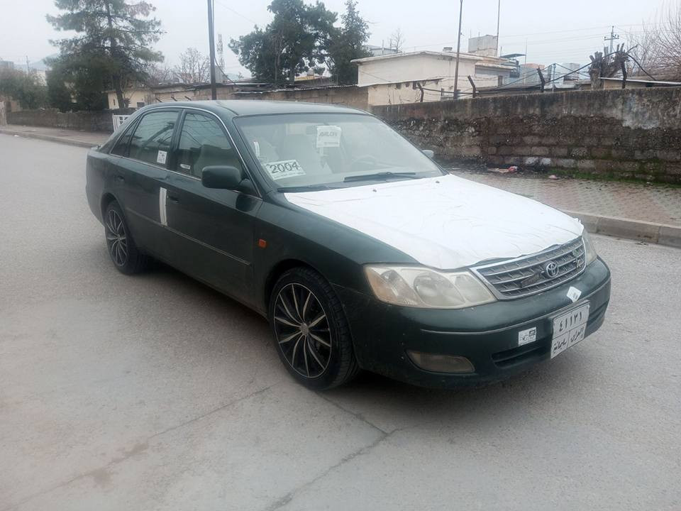 ئەڤەلۆن مۆدیل 2000 محەسەن پێشوو پشتی کەپس  خلیجی ناوزەرد هەموو شتی  بەشەرت تەحوویل بەشەرت سەنەویوو ڕەقەمی بەسەر چووە سعری 65 گڵاوو کەمێ معامەلە سەنەوی بەسەر چووه
شووێن هەڵەبجەی شەهید
***********
*********** السليمانية, العراق
