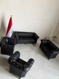 مكتبي • جلد • ٧مقعد