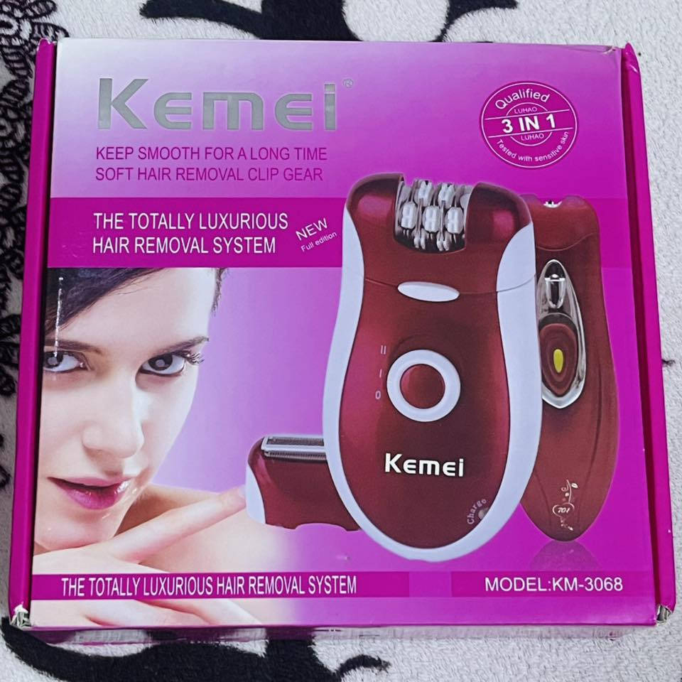 جهاز إزالة الشعر (Epilator) من ماركة Kemei (موديل KM-3068)، للعناية بالبشرة وإزالة الشعر من الجذور.
تجي ماكنتين 
جديده غير مستخدمه 
السعر 21
يوجد توصيل


**إذا كنت صاحب هذا الإعلان وتريد حذفه لأي سبب، رجاءا أرسل رسالة إلى الدعم الفني**
