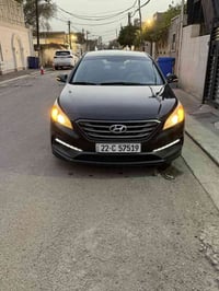 سياره سوناتا موديل 2017 وارد امريكي حادثها چاملغ خلفي للسايق  محركًGdi...