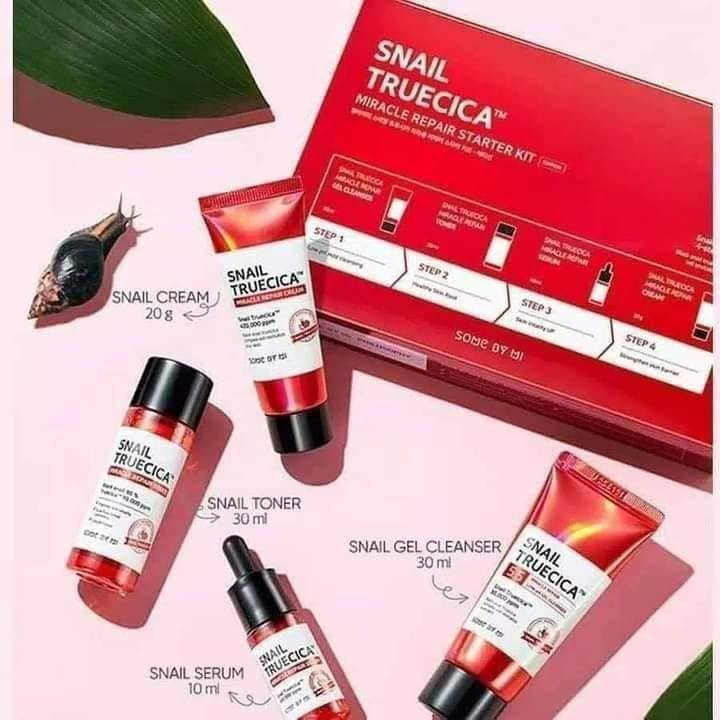 بشرة جديدة مع مجموعة الحلزون الأسود 🐌 
‏[SOME BY MI] Snail Truecica Miracle Repair Starter Kit 
المجموعة تعالج آثار الحب و الحفر والتجاعيد وتعمل على تفتيح البشرة.
المجموعة تحتوي على منتجات الحلزون الاسود روتين كامل للبشرة (غسول وتونر وسيروم وكريم )
المجموعة كلها بتشترك في انها مكونة من الحلزون الاسود الذي يسرع من تكون الخلايا الجديدة ويعالج الالتهابات ويعالج ندبات البشرة اثار الحبوب والتجاعيد.
وايضاً تتكون  من  truecica خلطه الاعشاب ( ايلاستين، جليكوليك، الانتوين) تزيد مرونة الجلد، ونعومته وترطيب خارق للبشرة و التحكم في افراز الدهون.
 🔴 فوائد مجموعة الحلزون الأسود: 
📌يعالج المسام الواسعة.
📌يعالج اثار الحبوب سواء تصبغات او ندبات.
📌يفتح البشرة بشكل ملحوظ.
📌 يعالج التجاعيد و الخطوط التعبيرية. .
المنشأ كوريا الأصلي💯🇰🇷
السعر ١٦  الف
توجد خدمة توصيل إلى جميع المحافظات ٤ الاف
#فولو #فولومي #فولورز#اكسبلور_فولو #شعب_صيني_ماله_حل


**إذا كنت صاحب هذا الإعلان وتريد حذفه لأي سبب، رجاءا أرسل رسالة إلى الدعم الفني**
