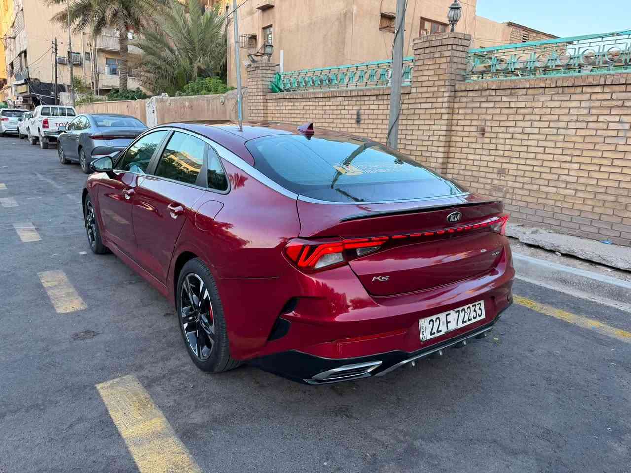 السلام عليكم  بيع فقط  بدون مراوس
كيا K5 2021 جي تي لاين  
السعر 123 وبيه مجال قليل 
وارد امريكي حادث مرفق بصور 
بيه 4 قطع صبغ و 2 كلير. 
رقم اربيل بسمنه شرط التحويل 
هزه وسنويه ورقام جدد
بصمه تشغيل 
4 انضمه قياده 
رادار امامي وجوانب 
سايد بريك بصمه 
شاشه كاربلي
لدات امامي متغير عل تليفون 
لدات خلفي 
كشنات جلد وكهرباء 
مكينه 1600 توربوو ✈️✈️
ماشيه 94 ميل 
اوتو هواد 
قياده ذاتيه 
تنبه عند الخروج عن المسار 
السياره جاهزه بدون اي نقص مكينه وكير وصدر وتخم تاير كله جديد 
مكاني بغداد مدينه الصدر 
للستفسار 
***********
***********
مكاني بغداد مدينه الصدر
