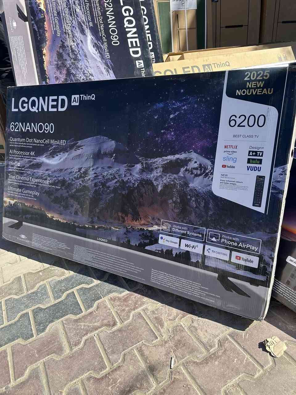 🌟 عروض نهاية بداية السنة من شركة الجامعة 🌟

شكراً لتواصلكم معنا! 😊

عروضنا تشمل شاشات ال جي بأحجام مختلفة:💫#

- 32 بوصة: 165,000 دينار
- 43 بوصة: 250,000 دينار
- 50 بوصة: 325,000 دينار
- 55 بوصة: 365,000 دينار
- 62 بوصة: 450,000 دينار
- 70 بوصة: 595,000 دينار

توصيل مجاني داخل بغداد والمحافظات بكلفة 10 آلاف دينار 🚚
ضمان لمدة سنة كاملة 🥇
نظام الانترنت متضمن

للحجز أو الاستفسار، اتصلوا بنا على:
📞***********
***********📞

أو راسلونا على الصفحة 📱

شكراً لاختياركم شركة الجامعة🌺🌺
