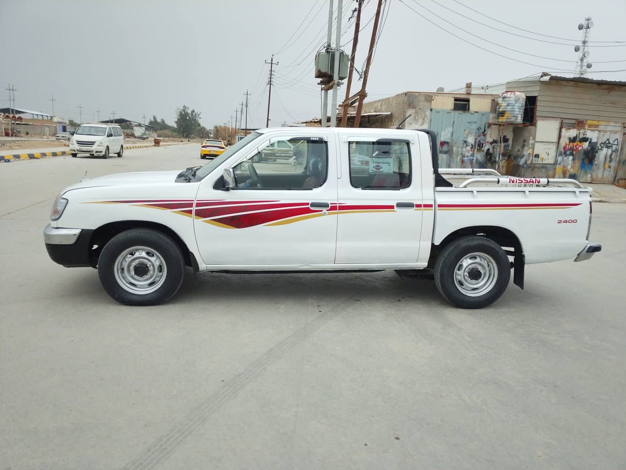 سلام عليكم بيك نيسان البيع مزاد وزارت داخليه سياره مصبوغ عام  مكينه و كير و شاصي مكفول تخم تاير كهربائيات كلها شغاله  موديل 2002مكاني الناصريه قضاء الرفاعي سعرها53 رقمي***********
