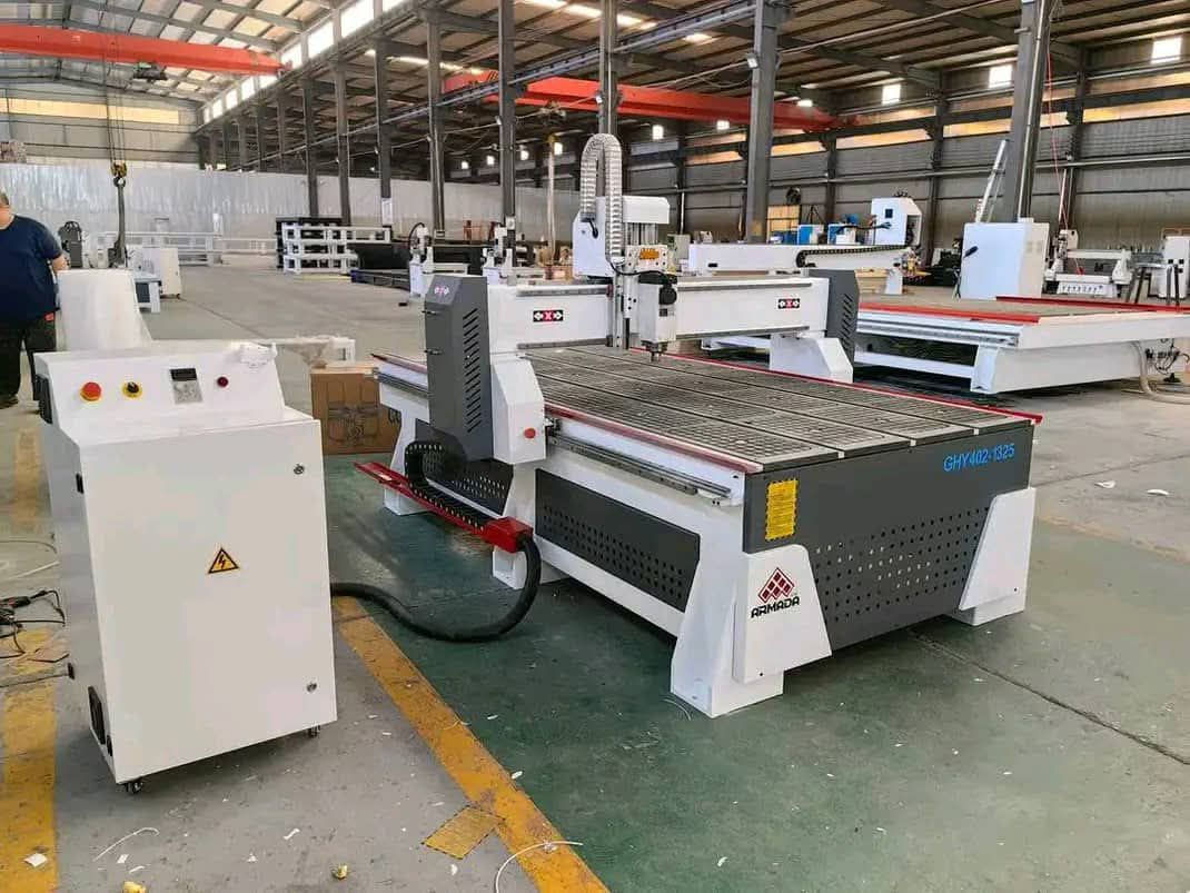 🇨🇳ARMADA CNC🇨🇳
😍الآلة الأقوى لصناعة أعمالك الخشبية😍
♥️ #آلة_راوتر cnc حفر ونقش وقص 2D&3D♥️
( رخام _ مرمر _ حجر _ المنيوم _ نحاس _ خشب _ الكبوند _ PVC )
♦️مساحة العمل 200*2500*1300
⚡ جهد العمل 380 فولط  
⚡ محرك الحفر 5,5 كيلو واط تبريد ماء 
⚡ طاولة تبريد ماء
⚡ سكك تايواني 
⚡ محركات درايفرات Leadshine/CW Brand 

#السعر:⁉️

♦️فريق شركة أرمادا جاهز للرد على استفساراتكم🧑‍💻📱

008618954507672
#صناع_الثقة 
#Trust_maker


**إذا كنت صاحب هذا الإعلان وتريد حذفه لأي سبب، رجاءا أرسل رسالة إلى الدعم الفني**