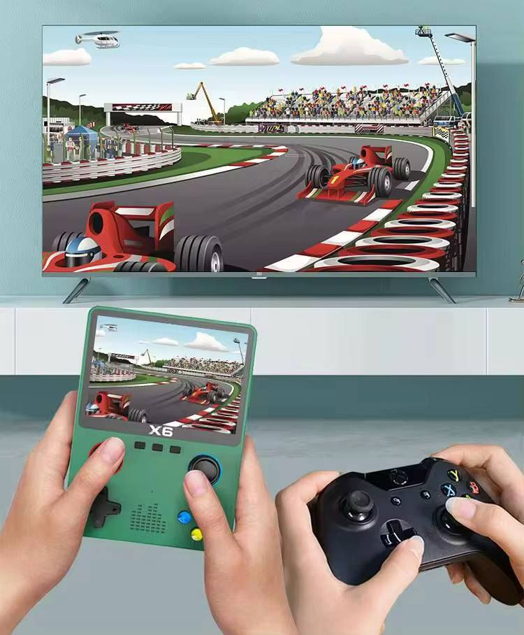 - جهاز ألعاب X6 المحمول: بوابة لنوستالجيا الألعاب الكلاسيكية وتجربة ترفيه متكاملة.

- استرجع الذكريات وتحدى الأصدقاء

. شاشة عالية الدقة: تتميز هذه الوحدة بشاشة IPS ملونة بحجم 3.5 بوصة ودقة عالية توفر ألوانًا ناعمة ورقيقة تقلل بفعالية من تعب العيون.

. تصميم أزرار مزدوج: تتضمن الجهة الخلفية من الوحدة أزرار LR ثنائية اللوحة ، مما يسمح بتحرير الأصابع بشكل أفضل أثناء اللعب، مما يجعلها مثالية لعشاق الألعاب الجادين.

. عمر بطارية طويل: بفضل بطارية ليثيوم بوليمرية حقيقية بسعة 2000 مللي أمبير، تقدم هذه الوحدة أكثر من 6 ساعات من وقت اللعب بشحنة واحدة.

. البطارية تشحن بسرعة، حيث تستغرق ساعة واحدة فقط للشحن الكامل، مما يسمح لك بالاستمتاع بلعبتك لمدة تصل إلى 4 ساعات.

. دعم اللعب المتعدد: تدعم الوحدة الاتصال بجهاز تحكم للعب المتعدد، بالإضافة إلى إخراج تزامن كبير الشاشة.

. ميزات الوسائط المتعددة: بالإضافة إلى الألعاب، يعمل الجهاز كمشغل وسائط متعددة يدعم تشغيل الموسيقى والفيديو وعرض الصور وقراءة الكتب الإلكترونية.

. قابلية التوصيل بالتلفزيون: يمكن توصيله بسهولة بشاشة التلفزيون باستخدام كابل AV لتجربة لعب أوضح على الشاشة الكبيرة.

. مكتبة ألعاب ضخمة: يأتي الجهاز محملاً مسبقاً بآلاف الألعاب الكلاسيكية التي تمتد لأكثر من 30 عاماً يتيح للمستخدمين فرصة لعب ألعاب متنوعة ، مما يسمح لهم باستعادة ذكريات طفولتهم.

- يأتي الجهاز بوزن صافي 161 جرام ، والوزن الإجمالي 350 جرام.

- يعتبر هذا الجهاز مناسبًا للعب والترفيه أثناء السفر والاستخدام الداخلي والخارجي. يمكن توصيله بالتلفزيون باستخدام كبل AV للعب الألعاب. بغداد, العراق


**إذا كنت صاحب هذا الإعلان وتريد حذفه لأي سبب، رجاءا أرسل رسالة إلى الدعم الفني**