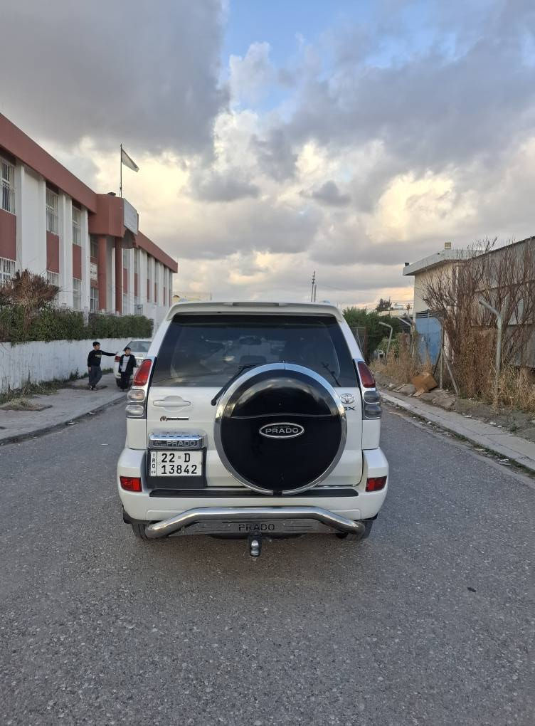 تویتا پرادو مودیل 2007
مواسفات GX
کوردی عربی
تبریت توماتیک ABS  تبریت مرکزی  سقف DVD فولیوم تحدید سرعە شاشەو کامێرا ئاوینە کراج +دبل اکسل  غاز +بنزین  ڕقم جدید سنوی ب اسمی بدون دعم و ضربە تحویل +وکالە شرط 14$ورقه 4سلندر محرک و کیر کبس غرامە نزل من سعر  سیارە مکفولە عنوان اربیل سعر 138$ رقم *********** فايبر واتساب موجود أربيل, العراق
