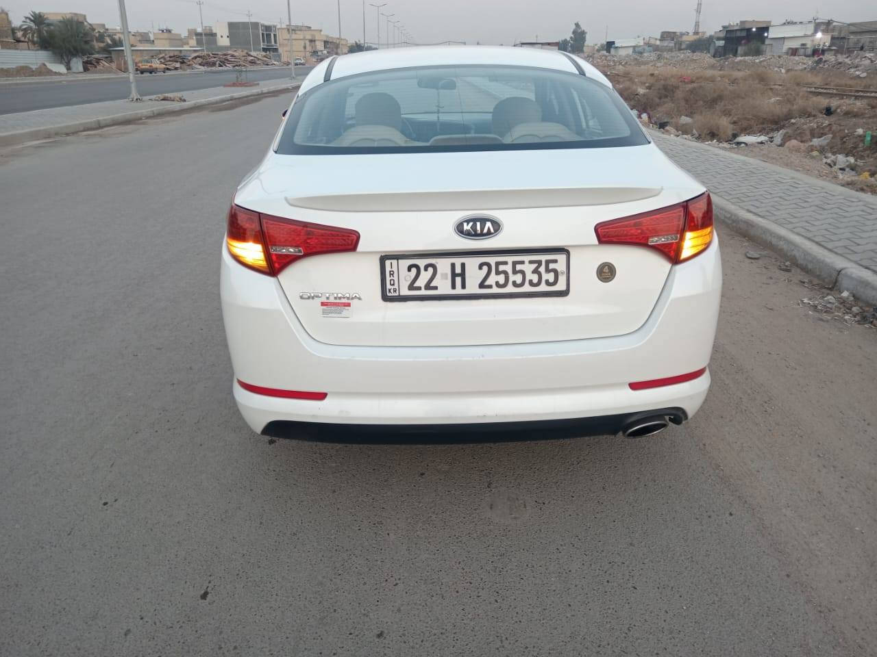 سلام عليكم كية اوبتيما 2012 خليجية ماشية 121 حقيقي استخدام شخصي سيارة جاهزة تخم تاير وتبريد وتدفئة رقم أربيل سيارة باسمي السعر130 العنوان بغداد الشعلة رقمي ***********
