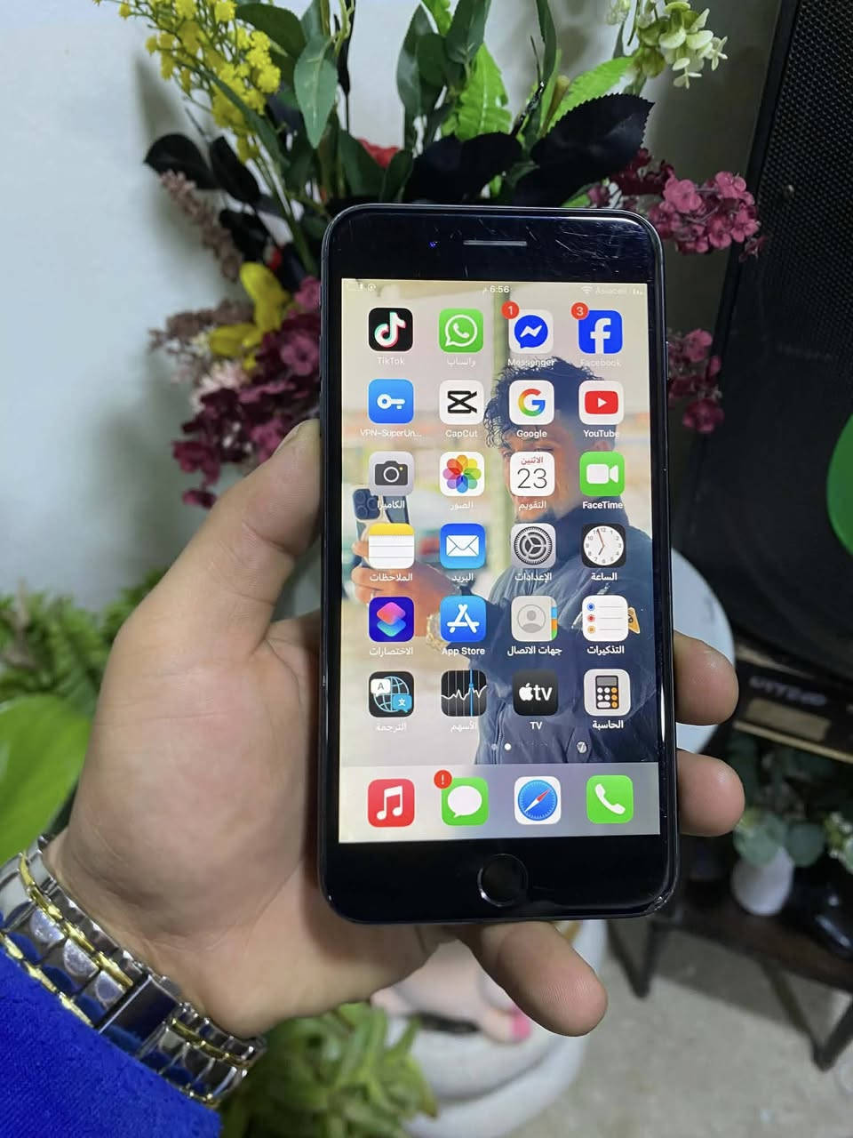 سلام عليكم … مكاني كركوك

جهاز ايفون 7 بلاص نموذج M امريكي لون اسود فحمي ذاكره 128 كيكه بطاريه 63 جهاز كل جسمه بلادي مامبدل بي اي شي او ماتصرف شحن شرط حيل نظيف كل جسمه شغال كامرات دمعه بصمه سيم كارت بشرط للبيع سعر 90 الف شراي اتصل ***********
