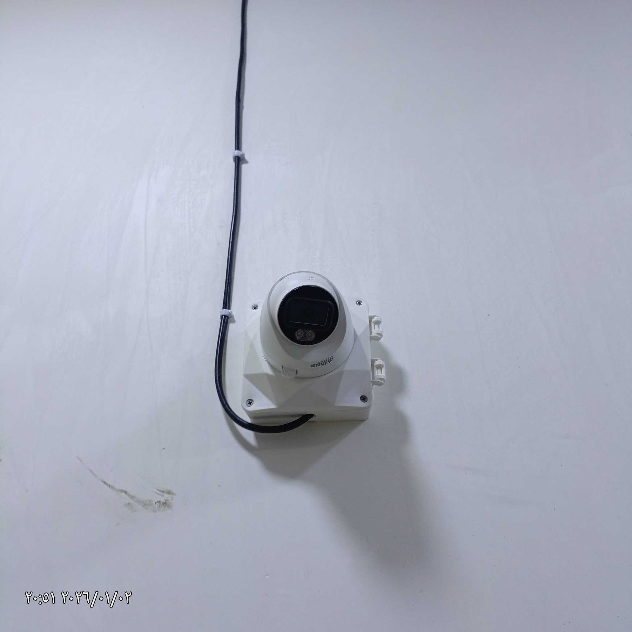 اللهم صل على محمد وال محمد 
تم بعون الله تجهيز و تنصيب  منظومة كامرات من  شركة دهوا بدقة 5 ميكا و بضمان سنة 
بوكسات للحماية من العبث و الظروف الجوية 
 تم ربط المنظومة عبر الانترنت و المشاهدة من الهاتف 
مكتب العدسة الحديثة
 لكامرات المراقبة و الانظمة الذكية 
تجهيز -نصب -صيانة -تأسيس 
*********** م.علي
