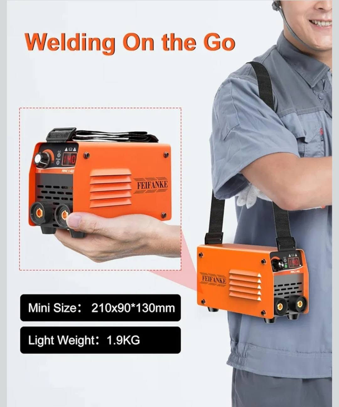 ماكينة لحام صغيرة FEIFANKE ARC140 240 فولت 140 أمبير محمولة، ماكينة لحام 2 في 1 Lift TIG/Stick، ماكينة لحام عاكسة IGBT مع وظيفة VRD رقمية مضادة للالتصاق 210 × 130 × 90 مم


**إذا كنت صاحب هذا الإعلان وتريد حذفه لأي سبب، رجاءا أرسل رسالة إلى الدعم الفني**