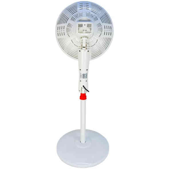 بالة مدفأة كهربائية شكل المروحة
الميزات:
يتم التسخين عن طريق ملف دائري يعمل وينتج حرارة عالية
سطح المروحة من الداخل معدني عاكس للضوء لزيادة الحرارة
شكل مروحة مزود بشبكة خارجية من المعدن
ذات رأس قابل للتعديل 
كفاءة حرارية عالية , مقاومة للماء والغبار 
هيكل خارجي من البلاستيك
مؤقت 60 دقيقة
طول السلك: 110 سم 
الطاقة: تحتوي على أنبوب تسخين مزدوج 500 - 1000 واط
أبعاد الغلاف: 38 * 39 * 39 سم
أبعاد الجهاز: 130 * 44 * 40 سم
سلك كهرباء بطول: 110 سم 
رقم الموديل: SH-05-02
المنشأ: الصين
الملاحظات:
لا تحتوي على زر أمان عند السقوط
*********** سميل, دهوك
