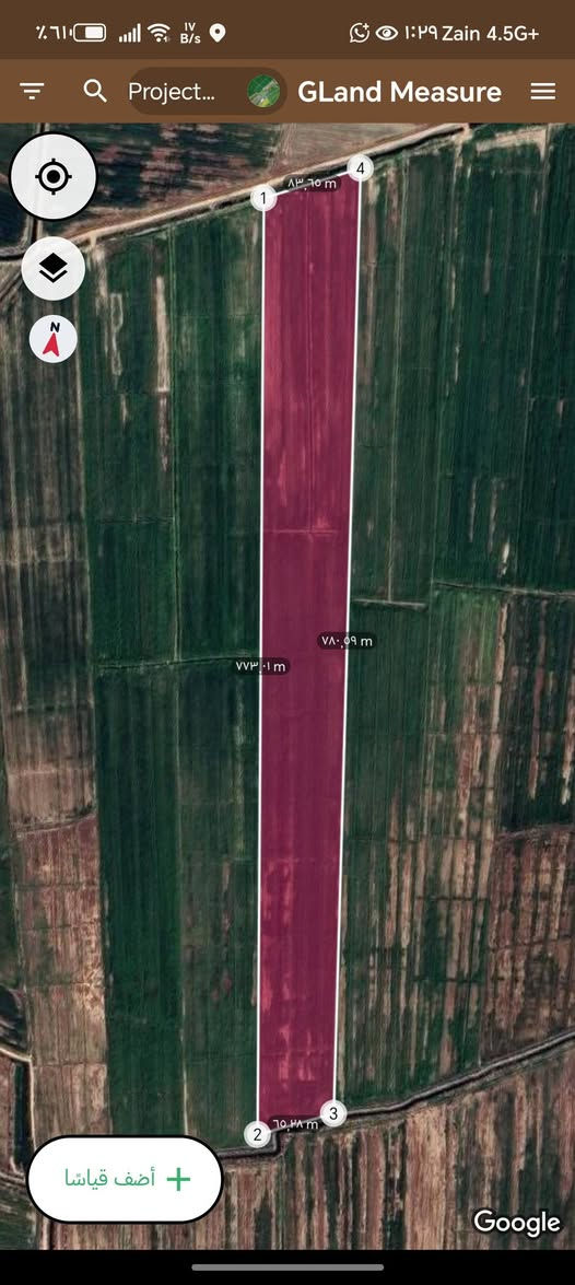 السلا م عليكم ورحمة الله وبركاته
ارض زراعية للبيع ٢١ دونم  كلها صالحة للزراعة معدلة ليزر و مزروعة حنطة حاليا تنباع وي الزرع او بعد الحصاد حسب الرغبة المكان واسط الاحرار للاستفسار الاتصال على الرقم...
***********
***********
