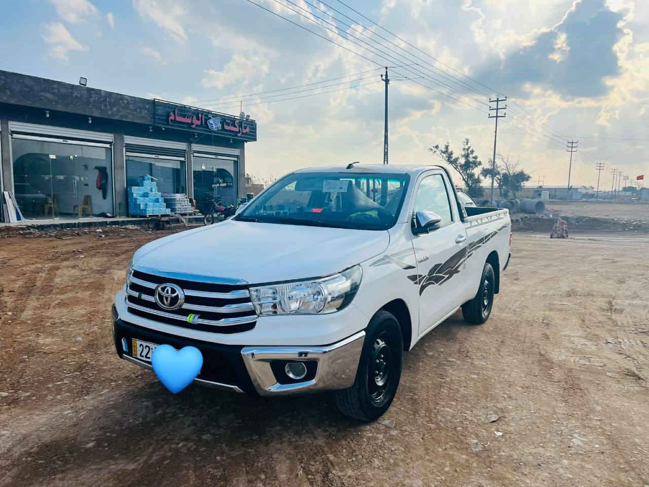 سلام عليكم هايلوكس 2022 كفاله عامه وضع الشركة مكان واسط الكوت رقم اربيل دولي ***********
