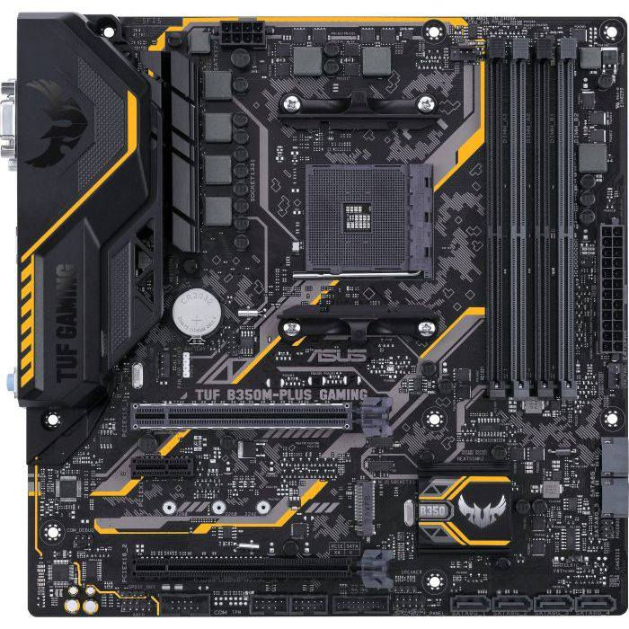 لوحة الأم الوحش ASUS TUF B350M-PLUS GAMING 🎮
​لكل من يبحث عن الاستقرار والأداء العالي في الألعاب والعمل الشاق، توفرت لدينا قطعة مميزة من سلسلة TUF المعروفة بصلابتها العسكرية!
​✨ أهم المميزات اللي تجعلها اختيارك الأول:
​دعم معالجات AMD Ryzen: متوافقة مع فئات واسعة من معالجات رايزن القوية (AM4 Socket).
​سرعة خيالية في التخزين: تدعم هاردات NVMe M.2 بسرعة تصل إلى 32Gb/s (نظامك سيفتح في ثوانٍ!).
​ذاكرة جبارة: تحتوي على 4 شقوق RAM تدعم حتى 64GB DDR4 لضمان سلاسة تامة في تعدد المهام.
​حماية TUF Protection: تقنيات حماية متقدمة ضد التماس الكهربائي والرطوبة والحرارة لضمان عمر أطول للقطعة.
​منافذ حديثة: تدعم USB 3.1 Gen 2 لنقل البيانات بأقصى سرعة ممكنة.
​إضاءة RGB: تدعم التحكم بإضاءة المروحة والقطع المتصلة لإضافة لمسة جمالية لتجميعتك. خلي🛑 سعرك 🛑🛑***********
