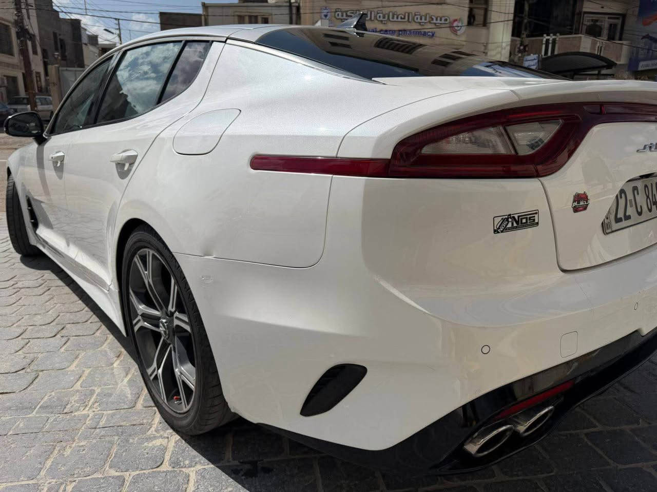 گيا ستنگر kia stinger موديل 2018 خليجي 
✅️ لمعرفة السعر علق بأي كلمة ✅️
الفئة GT2 
محرك 6سلندر 3.3 twin turbo
الضرر جاملغ امامي تبديل نفس اللون مع صبغ في الباب
إضافة شوت تيربو 
مواصفات 1/1 اعلى مواصفات بالستنگر 
كامرات 360 درجة 
رادارات جانبية وامامية وخلفية 
تدفئة تبريد كشنات 
الكشنات الخلفية تدفئة 
جنطة كهرباء  
دخول ذكي مع ترحيب 
اوتو ستوب 
Start & off بالازدحامات 
انضمة قيادة eco sport normal smart 
كير محرك بحالة الوكالة ممفتوحات 
مكان السيارة المنصور 
للأستفسار 
‭*********** بغداد, العراق
