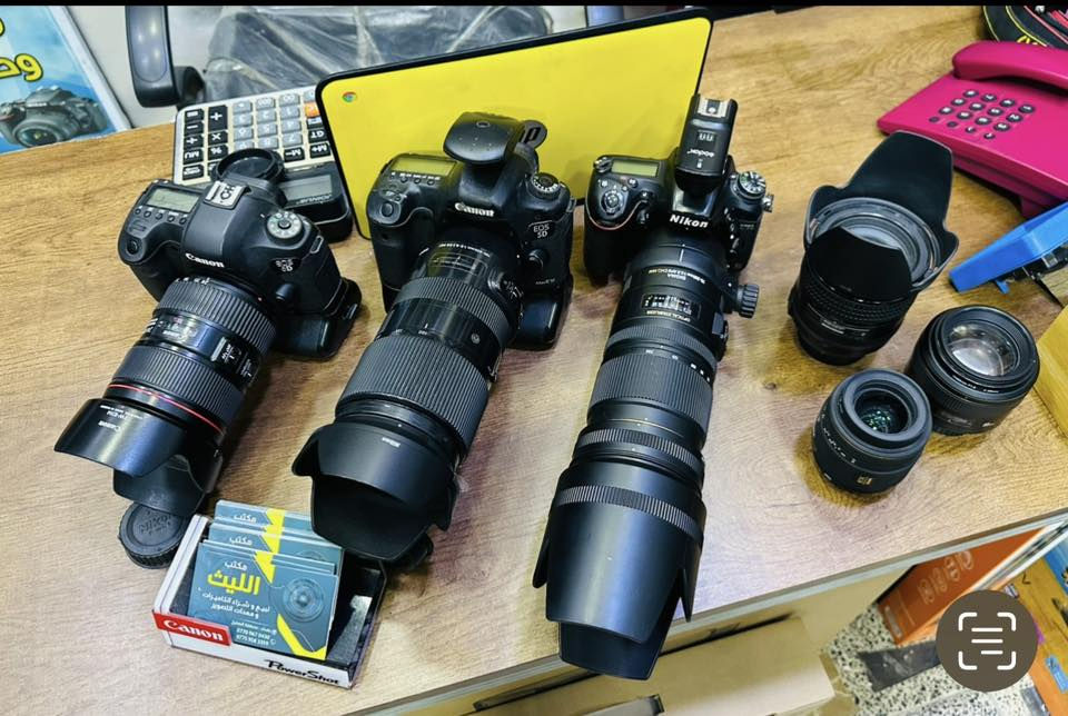 🔷📸يتوفر لدينا جميع الكاميرات والعدسات اصليه مكفول من اي 
عطل او تصليح ضمان استبدال لمده 🌹يومين فقط في حال وجود عطل 📸🔷
📸مع 📸
 ملحقاتها الأساسية وملحقات اضافيه رام +حقيبه +توصيل 🔷
اوقات العمل من الساعه ال6 عصرا الى ال10مسأ
——————————————————————

كاميرا كوبرو 9نضافه 100/98مع قاعده حديد 375الف

كاميرا سوني A7Sمارك1 بدي شتر الكاميرا 9Kسعر825

كاميرا نيكون بدي 810+ فول فريم +كرب اصلي 925

كاميرا نيكون بدي 750 فقط فول فريم سعر 825الف

كاميرا نيكون D610بدي فقط فول فريم سعر 625الف 

كاميرا نيكون D7500 عدسه الاصليه 18.140سعر925

كاميرا نيكونD7200 عدسه نيكون 18.140سعر 765

كاميرا نيكون D7100 +عدسه 18.140نيكون 665الف 

كاميرا نيكون 7100+كرب +غلاف سعر 715الف 
عدسه 18.140

كاميرا نيكون D7000 عدسه 18.55سعر 475الف 

كاميرا نيكون D5300عدسه 18.55سعر 425الف 

كاميرا نيكون D5100عدسه 18.55سعر 365الف 

كاميرا نيكون D3300 عدسه 18.55سعر 325الف 

كاميرا نيكون 3200 عدسه اصليه 18.55 سعر 300الف
 
كاميرا نيكون D90 +عدسه 18.55الاصليه سعر 315الف

كاميرا نيكون D90عدسه 18.55+كرب سعر 345الف 

كاميرا بنسونك حجم صغير احترافيه سعر 165الف 

كاميرا سوني حجم صغير اصلي سعر 135الف 

كاميرافديو حجم وسط مع عدسه وملحقات سعر175

كاميرا فديو حجم صغير مع ملحقات سعر 110الف 
————————————————
##كاميرات كانون 📸📸

كاميرا كانون 5Dm3 بدي +كرب سعر 875الف 

كاميرا كانو6DM1بدي +كرب سعر 675الف 

كاميرا كانون 6DM1بدي فقط سعر 625الف 

كاميراكانون 250D عدسه 18.55سعر 590الف 

كاميرا كانون 7DM1عدسه 18.55 سعر 475الف 

كاميرا كانون 700D عدسه الاصليه 18.55سعر 435

كاميرا كانون 600D +كرب سعر 410الف 
عدسه 18.55الاصليه 

كاميرا كانون 600D +عدسه 18.55كانون سعر 375الف

كاميوا كانون T3مع عدسه 18.55 سعر 275الف 

كاميرا سوني  A3000عدسه 18.55سوني سعر 315الف
📸📸📸📸📸📸📸📸📸📸📸📸
  التوصيل 🚕مجاني🎁 لكل العراق 
 (***********او اتصال +واتساب)
الاستفسار عن طريق الواتساب او ماسنجر 

      موقع المحل :-🧭بغداد الصليخ مجاور مطعم دجاج العربه 📸📸
  🛑أوقات الدوام من 6عصراً  لل10🛑
________________________________
 🛑مكتب الليث لبيع الكاميرات🛑
