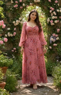 فستان سهره • قماش شيفون تركي • مقاسات 38-48