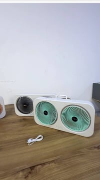 مروحة ثنائية • شحن USB • بطارية 18650