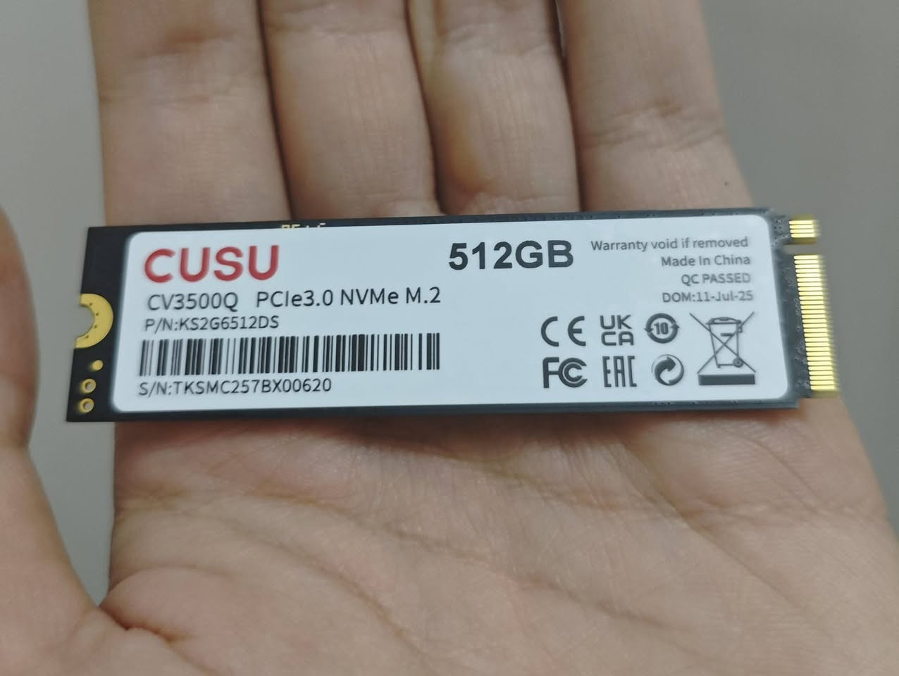CUSU SSD NVMe M.2
ذاكرة 512 كيكا
السعر 50 🛑


**إذا كنت صاحب هذا الإعلان وتريد حذفه لأي سبب، رجاءا أرسل رسالة إلى الدعم الفني**