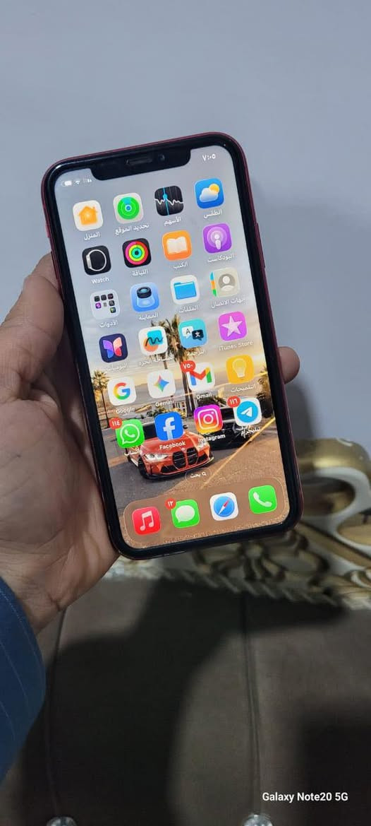 السلام عليكم
أيفون ١١عادي مبدل بطارية 🔋 فقط ونسبة بطارية ١٠٠ذاكرة ١٢٨ فيس إيدي شغال سعر خاص ***********
