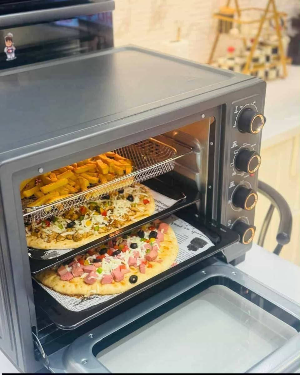 فرن واحد… إمكانيات مطبخ كامل 🔥
قلي هوائي بدون زيت، شواية دوّارة، خبز، تحمير وكل هذا بسعة 60 لتر

LIBRONIC LC-60 يخليك تطبخ براحتك وبنتيجة احترافية

حرارة متوازنة، تحكم كامل، وطعام مقرمش من الخارج وطري من الداخل

اختيار مثالي للعائلة والولائم

دلّل مطبخك اليوم 👌🍗


**إذا كنت صاحب هذا الإعلان وتريد حذفه لأي سبب، رجاءا أرسل رسالة إلى الدعم الفني**