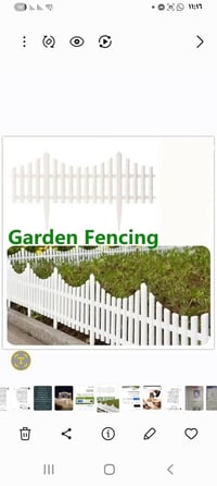 سياج حديقه • ٢٤ قطعة • ابيض