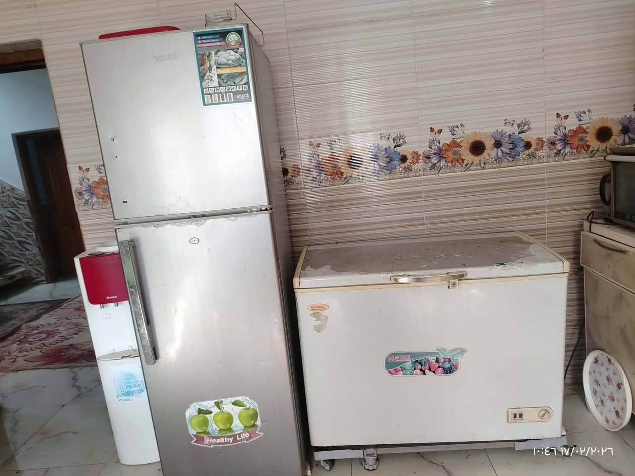 السلام عليكم غراض نظيفه واسعار مناسبه مكانهم خرنابات البراد ب60المجمده 190وبيها مجال الثلاجه 130لان بيها زنجار شويه بس شغاله فول تجميد ومداخله تصليح ابد البراد مال محلات 250بيهن مجال الشراي يدخل خاص


**إذا كنت صاحب هذا الإعلان وتريد حذفه لأي سبب، رجاءا أرسل رسالة إلى الدعم الفني**