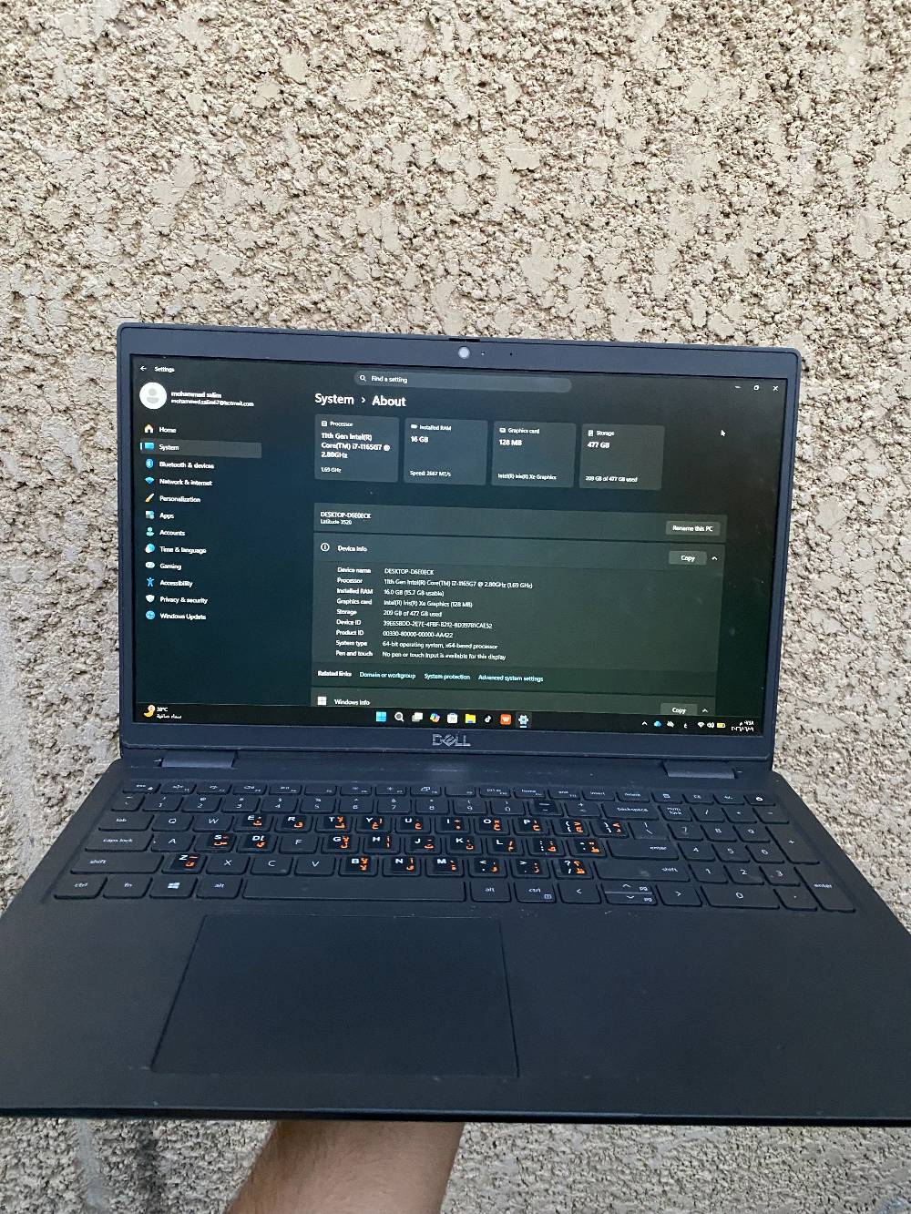 Dell Latitude 3520
المواصفات:

المعالج Intel Core i7 الجيل 11

الرام: 16 جيجابايت

التخزين: 512 GB ssd

النظام: Windows 11 Pro -

مع الشاحنة الاصلية

السعر 600الف وبيه مجال
الرقم :***********