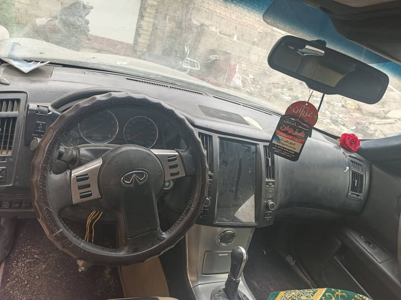 السلام عليكم ورحمة الله وبركاته انفنتي FX 2008 خليجي باسمي السياره متروكة وبيها نقوصات كير محرك سليمات ابيع كوم حديد ب٤٥ مكاني بغداد ***********
