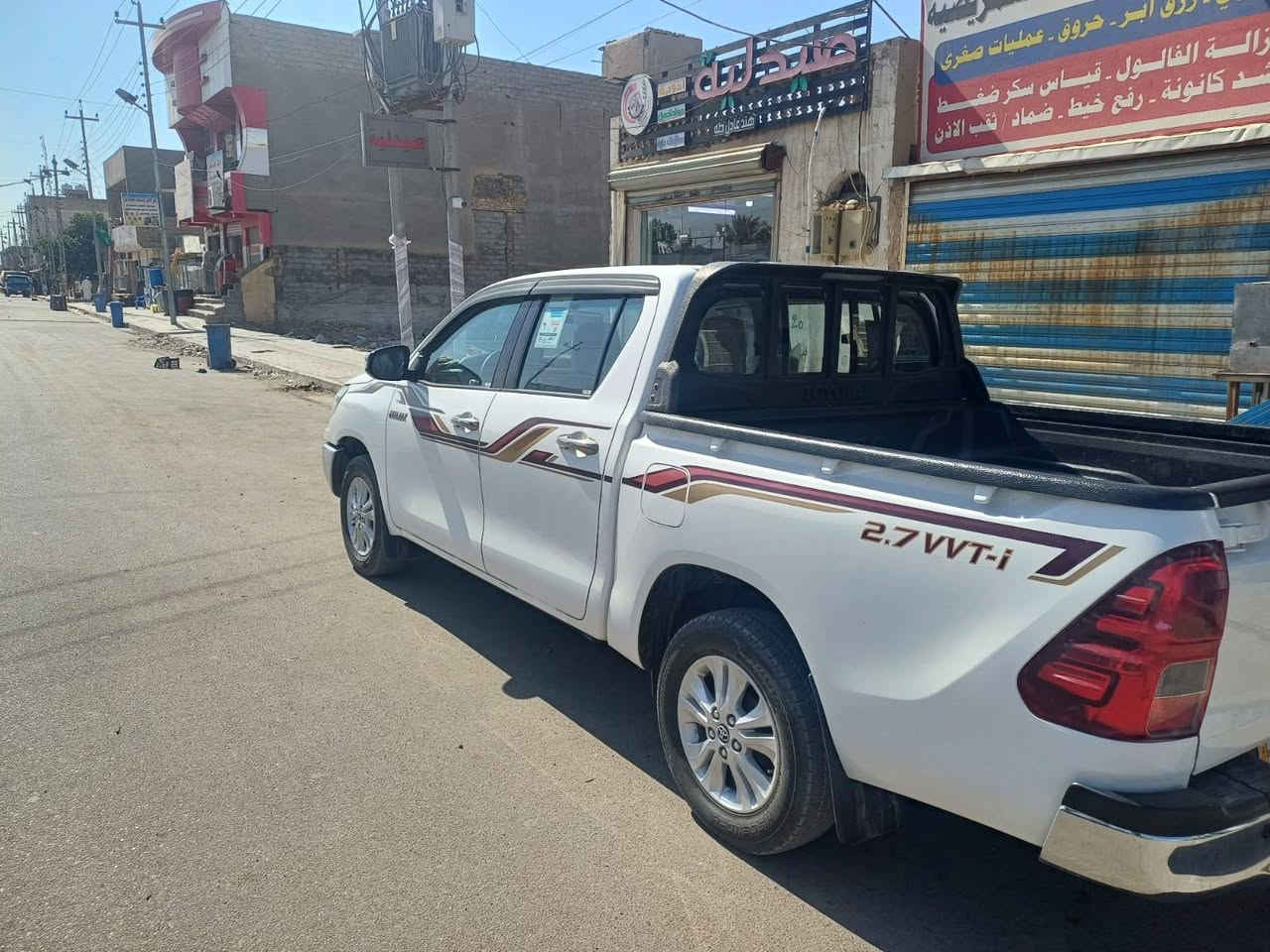 سلام عليكم عندي سياره البيع بيكم هايلوكس موديل 19 رقم بغداد دولي كير وتماتيك سياره خير  مكفوله من الله تحويل مباشر عنوان بغداد ولشراي يتصل على رقم*********** السعر2.55 وبيها مجال
