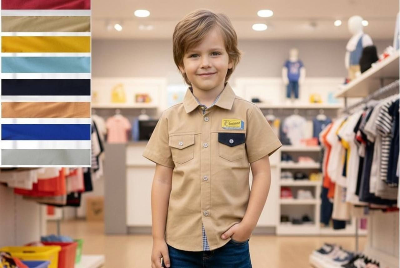 قميص ولادي ساده 
صغير قياسات 10-16 
وسط قياسات 18-24 
كبير قياسات 26-32 
اعمار 1-4 سنه 
اعمار 5-8 سنه 
اعمار 8-12 سنه
البيع جملة فقط


**إذا كنت صاحب هذا الإعلان وتريد حذفه لأي سبب، رجاءا أرسل رسالة إلى الدعم الفني**