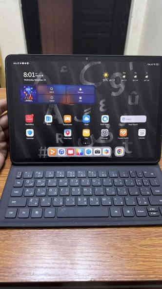تابلت 
هواوي ميت باد 11.5  2025
جديد لوك 
نظافه 100% 
غراضة الاصليه شاحنه و كيبورد وكارتونه 
مكاني بغداد 
السعر 350 قفل
***********
