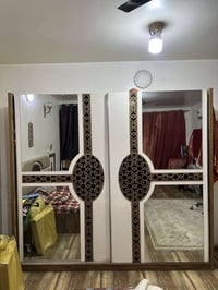 غرفة نوم تركيه ثقيل 7 قطع للبيع كنتور سلايد مرايه وجربايه وملحق 2 و مر...