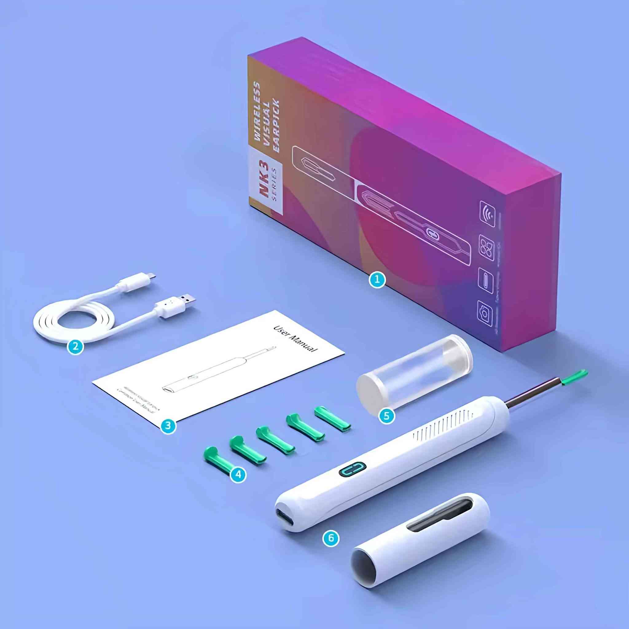 📸 منظف الأذن الذكي بالكاميرا NK3 – Wireless Visual Earpick 🔍
- جهاز تنظيف أذن ذكي يعرض صورة داخل الأذن على الهاتف 📱
- عرض مباشر على الهاتف عبر WiFi 📺
- كاميرا HD بدقة عالية 👁️
- اتصال لاسلكي عبر تطبيق HND 📲
- تصميم قابل للشحن Type-C ⚡️
- حساس جاذبية ثلاثي المحاور لاستقرار الصورة 👍
المواصفات:
- مستشعر الصورة: CMOS
- جودة الصورة: HD
- البطارية: 130mAh
- وقت العمل: 35 دقيقة
محتويات العلبة:
- جهاز تنظيف الأذن بالكاميرا
- كتيب المستخدم
السعر: 17 الف 💸
التوصيل:
🚚 بغداد 3 آلاف
🚚 محافظات 5 آلاف
ضمان استبدال أو استرجاع 7 أيام 🔄
للحجز والاستفسار يرجى مراسلة الصفحة 📲 بغداد, العراق


**إذا كنت صاحب هذا الإعلان وتريد حذفه لأي سبب، رجاءا أرسل رسالة إلى الدعم الفني**