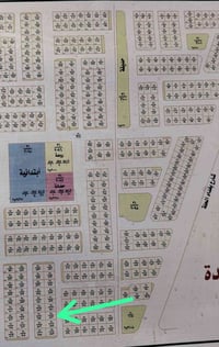 قطعه ١٥٠ متر مقاطعه ٢١ بالخارطه الأولئ حرف تي القطعه مميزه نافذه عل شا...