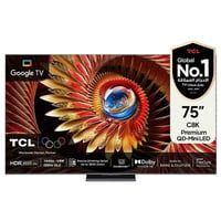 تلفزيون TCL • ٧٥ بوصة • مستعمل نظيف ريموتين