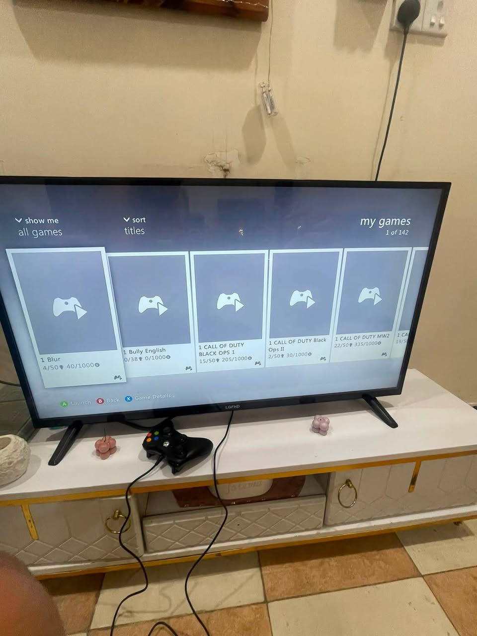 اكس بوكس360 مثل ما موضح بي142لعبة 
من ضمنهن جي تي اي.   فور فايف  سان اندرياس
فيفا كال فوف دوتي.   اربع اجزاء   وهواي العاب حلوة ويا يدات ثنين سعرة70 مكاني بغداد المنصور


**إذا كنت صاحب هذا الإعلان وتريد حذفه لأي سبب، رجاءا أرسل رسالة إلى الدعم الفني**