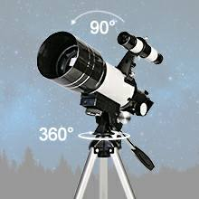 هذا تلسكوب فلكي محمول، وعلى الأرجح هو الطراز F30070 المصمم للمبتدئين والهواة لمشاهدة النجوم والقمر.
نوع العدسة: عدسة لونية.

فتحة العدسة: 70 مم.

البعد البؤري: 300 مم.

قوة التكبير: تصل إلى 150 مرة.

المميزات: يأتي مع عدستين مختلفتين، وفلاتر للضوء، وحامل ثلاثي القوائم لسهولة التجميع والاستخدام.


**إذا كنت صاحب هذا الإعلان وتريد حذفه لأي سبب، رجاءا أرسل رسالة إلى الدعم الفني**