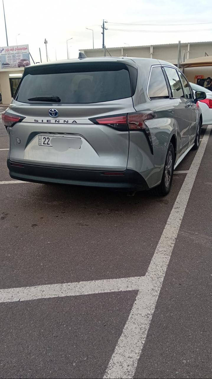 سيارة تويوتا سينا موديل 2022
اربيل عينكاوة
هايبرد رقم اربيل 

السيارة نظيفة اخذتها ورقمته على ايدي وارد امريكي

8 راكب

محرك 4 سلندر2500

كاميرا خلفية

تبريد 3 قطع

تحكم خلفي

3 أنظمة قيادة ( إيكو - سبورت -

نورمال )

سايد بريك بصمة

رادار خلفي

بصمة تشغيل

كرسي السائق كهرباء

حساس لايت عالي ناصي

شاشة لمس كبيرة

إنارة ليد

لايت زينون

أبواب كهربائية شفط

نظام صوتي مزود بدمامات في الصندوق

نظام التوقف الذاتي مانع تصادم

رادار أمامي

تحديد مسار

حادثها 3 قطع صبع بدون ايرباك 

تايرات جدد مع بطارية جديده

السعر 26,000$  دولار
العنوان اربيل عينكاوه
الاتصال على الرقم

***********
