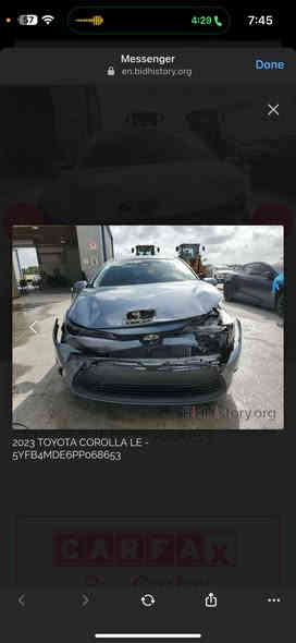 السلام عليكم كورلا موديل 23 للبيع 
ماشيه 18 الف 
‼️حادثها بنيد مبدل نفس اللون يعني السياره بدون صبغ + جاملغ عكس السايق بي بارد اقل من الشبر 
مواصفات السياره Le 
‼️السياره رقم بغداد ورقم وهزه جديده ورقمها كلش حلو 
والسياره بدون قطرة صبغ حتى الدعاميه بدون صبغ 
عنوان السياره نفق الشرطه 
السعر 164 
رقم الموبايل *********** بي واتساب

