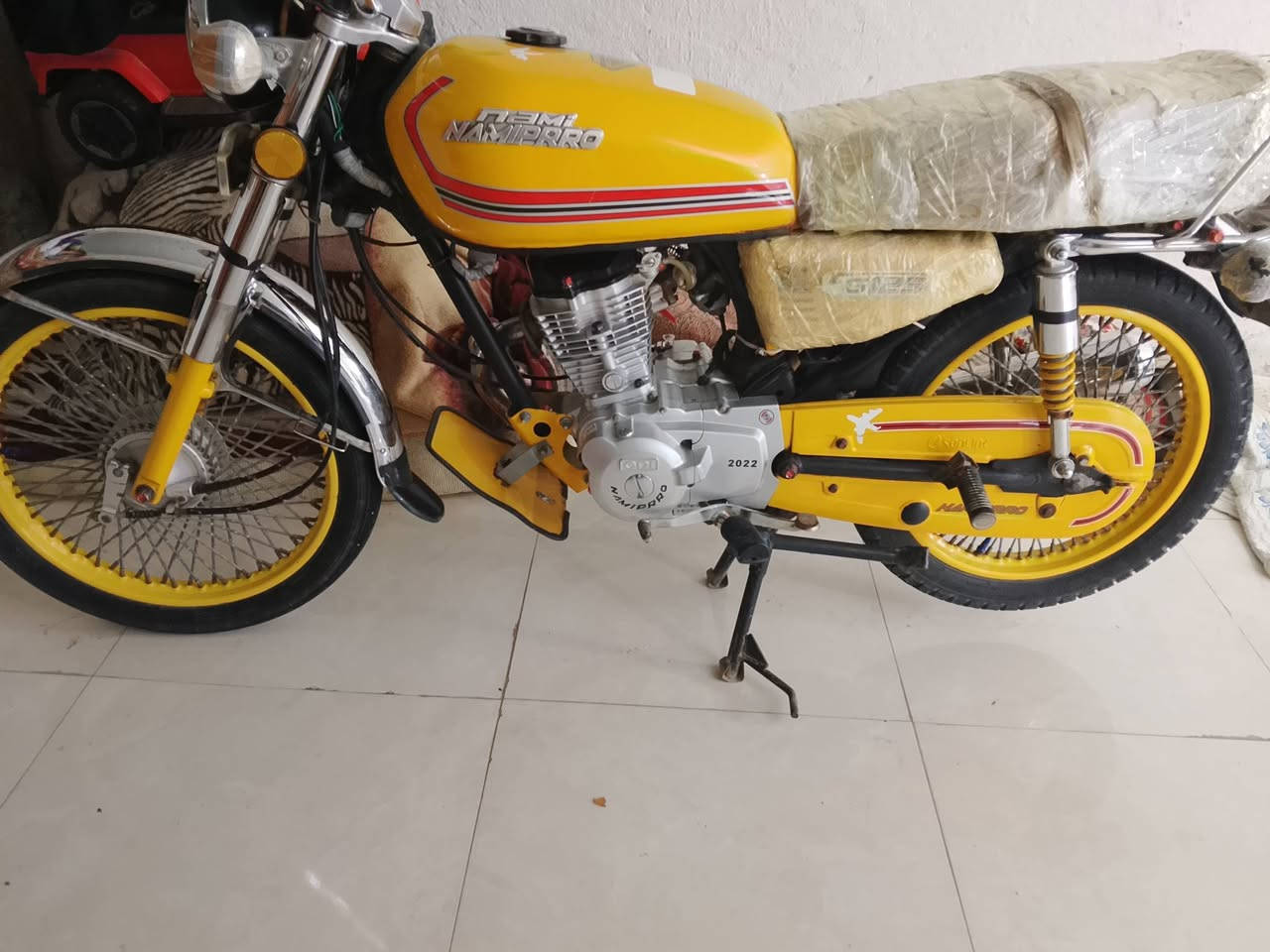 سلام عليكم
دراجه نامه بروو غطاس موديل 2022 
دراجه نضيفه اي نقص مابيهه العنوان الناصريه سيد دخيل 
الاستفسار على هاذه رقم ***********
