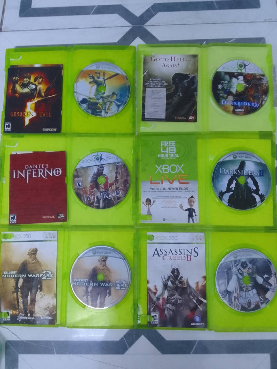 السلام عليكم  اقراص بلي  4  وأكس بوكس للبيع


**إذا كنت صاحب هذا الإعلان وتريد حذفه لأي سبب، رجاءا أرسل رسالة إلى الدعم الفني**