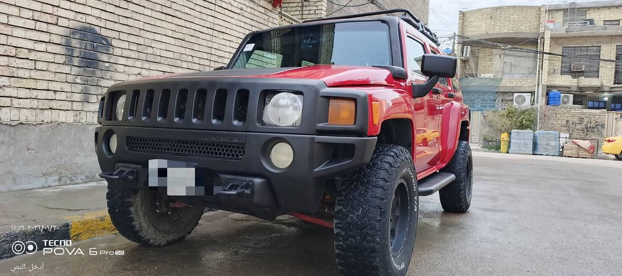 السلام عليكم 
همر h3  موديل 2007 
رقم بغداد الدولي جديد 
نضيفه جدا السياره 
صدر امامي جديد 
صدر خلفي جديد
عبوة فيت بم + بلكات+ مجاول + نوزلات كلهن جديد مع عبوة فيت بم احتياط
راديتر ماء جديد+ واتر بم جديد + ماء احمر 
منظومة التبريد كوله نضيفه جدا وشغال التبريد ثلج
شاشه اندرويد بيه 
السيارة بيه ضرر جاملغ امامي ايمن من الداخل شي بسيط 
تايرات كودرج جبلي تخم جديد مع السبير 
دسكات تخم جديد 
مشط ستيرن جديد 
باتري جديد 
 شد مروحه كهربائية عاصفه للراديتر 
اضافة مراوح ثنين اماميات مع التبريد 
لايت منظومة زنون + بلوجكترات منضومة اوسرام
اضافة سيباية سفاري 
داخل السيارة نضيف جدا 
محرك وكير مكفولات 
السيارة مصبوغة عام اثر جراد وشومات جانن عليه والتصوير قبل الصبغ موجود مكفوله من الحادث القوي 
،،،نواقص السيارة،،، 
  ABS بي خلل

بولبرن رولة قايش الداينمو بيه صوت جرشه

رايده ب١٠٥ وبيه مجال للشراي
مكاني بغداد حي اور 
*********** بغداد, العراق
