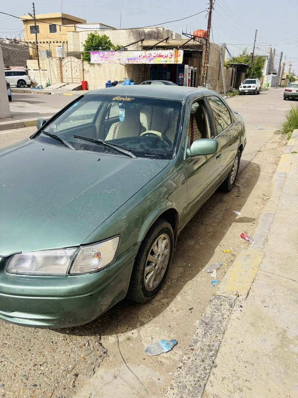 السلام عليكم للبيع كامري موديل ٢٠٠٠كير مكينه مكفوله  محرك ابو الكف صدر امامي خلفي يراده شويه تريب مكان السياره صلاح الدين قضاء بلد 
رقم بغداد دولي  باسمي السعر ٥٢وبيه مجال حك الجيه الستفسار ***********.
