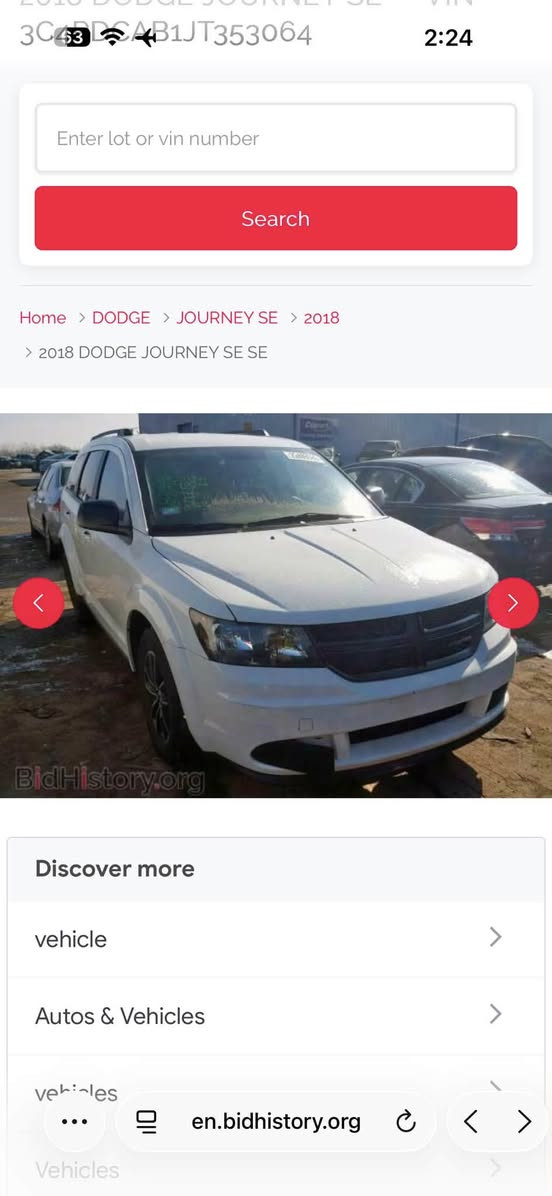 دوج جورني 🚩

موديل 2018 

ماشيه 138km🛞

رقم اربيل 🚦

4 سلندر 🚘

محرك كير شرط مامفتوح 🔒

بدون لا دواخل ولا ايرباك 🛠️

فقط جاملغ امامي مبدل 

للاستفسار ✅***********

السعر 130$ وبيها مجال بسيط ⚜️
